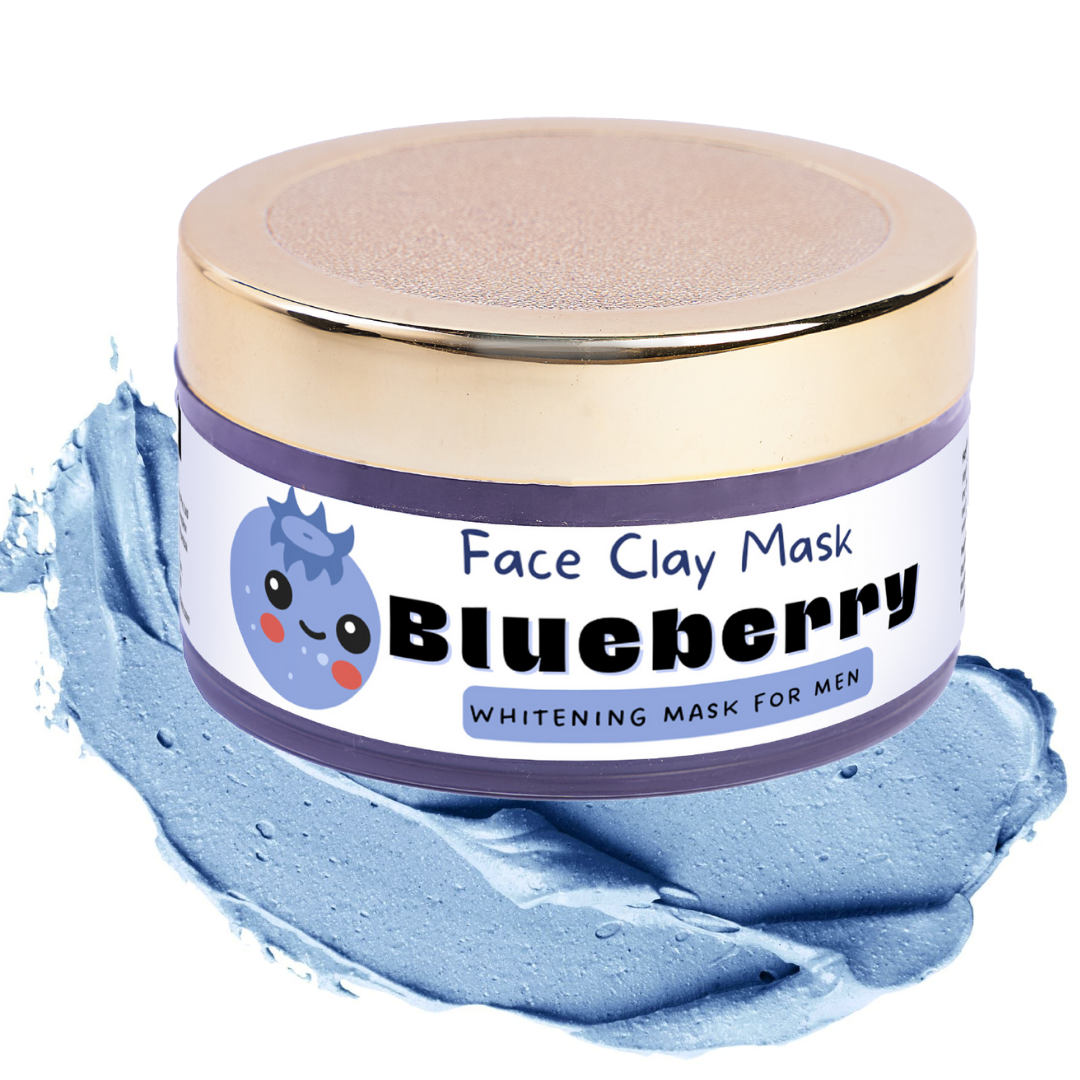 Blueberry Clay Whitening Mask for Men Nicci Skin Care