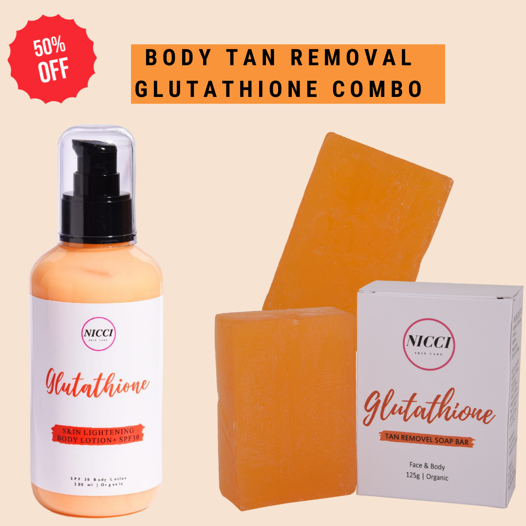 Body Tan Removal Glutathione Combo Nicci Skin Care