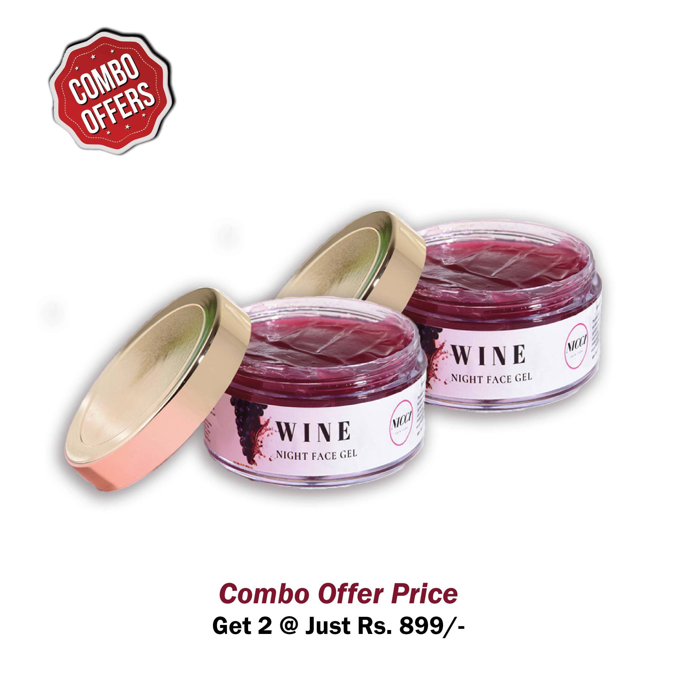 Wine Night Gel Whitening Cream For Glowing Skin In 30 s 40 s