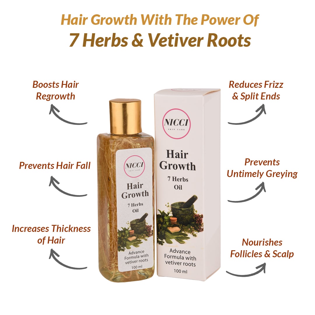 Hair Growth Organic Hair Oil Nicci Skin Care