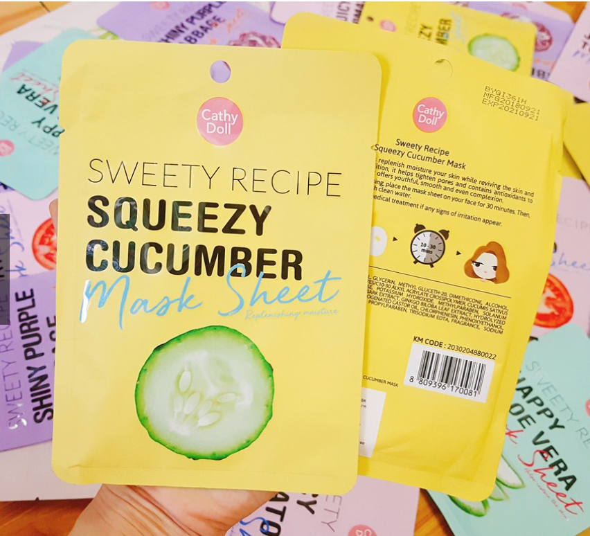 Squeezey Cucumber Mask Sheet Nicci Skin Care