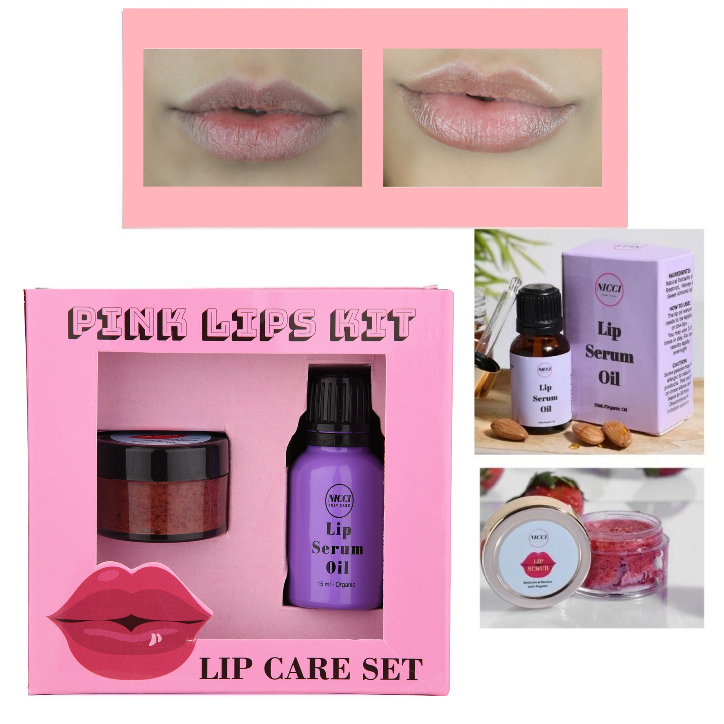 Pink Lips Kit Nicci Skin Care